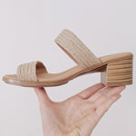 Load image into Gallery viewer, Jute Beige Sandals
