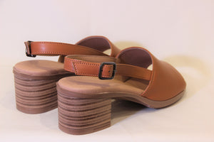 Cognac Brown Sandals
