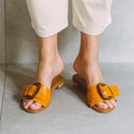 Load image into Gallery viewer, Flo Mustard Sandals
